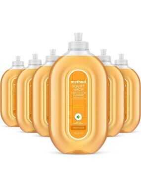 Eco-Friendly Hardwood Floor Cleaner, Ginger Yuzu Scent, 25 fl oz, 6 Pack